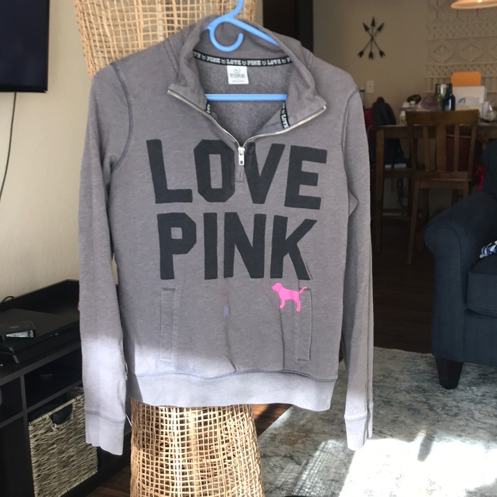 PINK zip sweater